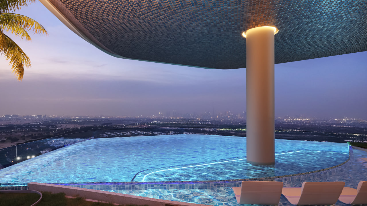 Barari Heights - Studio Apartment Pool