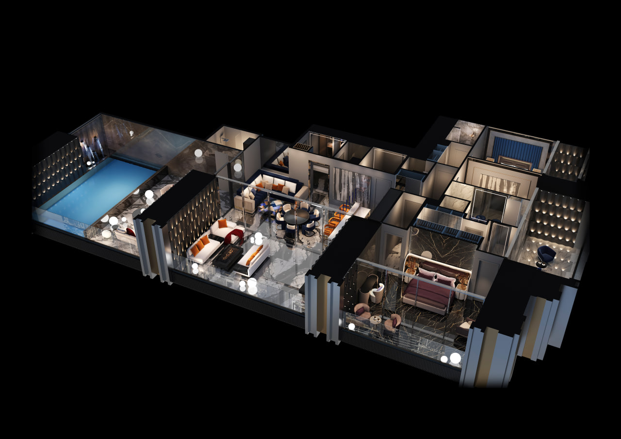 Sapphire Villa – 2.5-Bedroom – Burj Binghatti Jacob & Co Residences